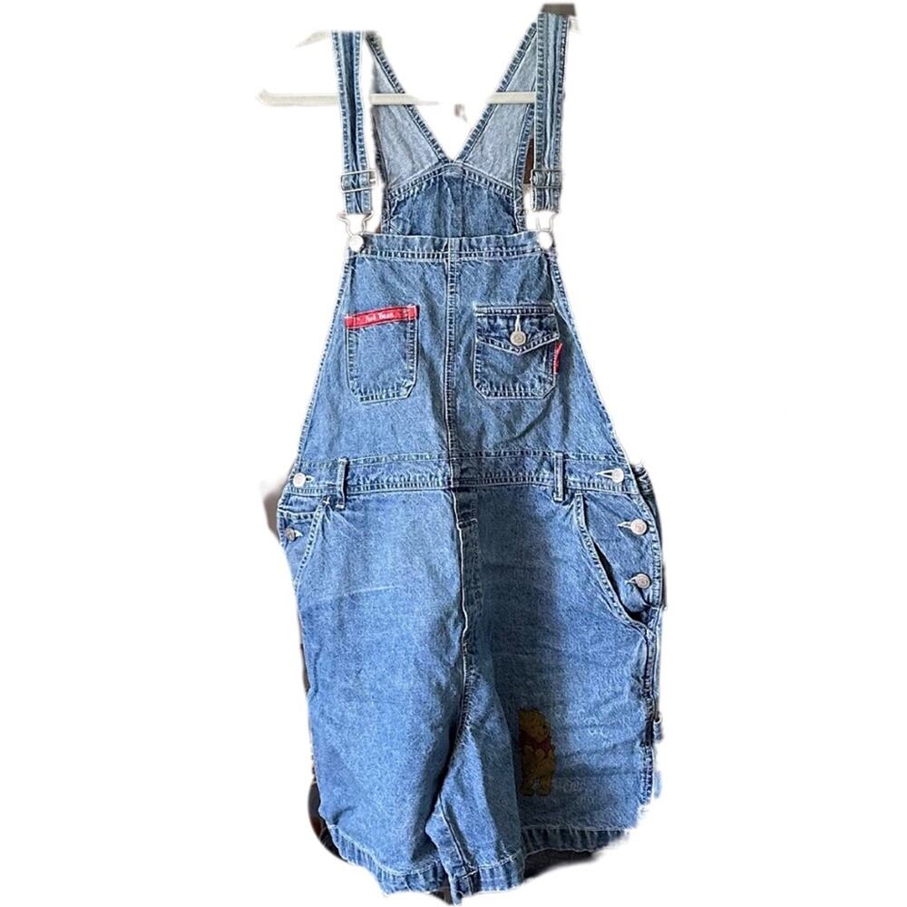 Winnie the Pooh Disney Short Overalls Denim Jeans ST